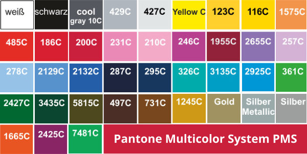 Pantone Multi Color System PMS