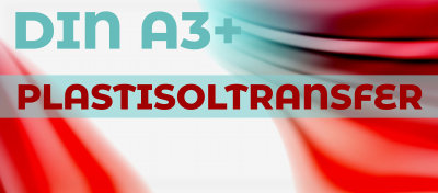 Plastisoltransfer Transferpapier, Transferfolie Bogen A3-Plus+