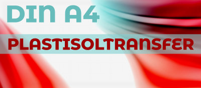 Plastisoltransfer Transferpapier, Transferfolie Bogen A4