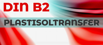 Plastisoltransfer Soft-Print Transferpapier; Transferfolie Bogen B2